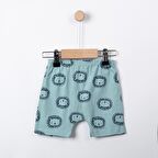 Necixs Ayı Kafa Baskılı Lastik Bel Erkek Bebek Şort