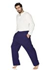 Şile Bezi Unisex Şalvar Pantolon Mor Mor