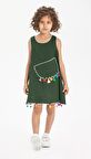 Mine Şile Bezi Çocuk Elbise Yeşil Ysl