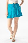 Ada Şile Bezi Yazlık Şort Etek Turkuaz Trkz
