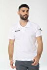 Diadora Nacce Beyaz Polo Yakalı T-Shirt  -  1TSR06-Beyaz