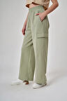 Exuma Kadın Yeşil Pantolon 1523021-YEŞİL