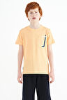 Kavun içi Cep Detaylı O Yaka Standart Kalıp Erkek Çocuk T-Shirt - 11120