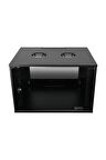 9u 600x600 mm Duvar Tipi Soho Rack Kabinet Siyah 2 Yıl Üretici Garantili