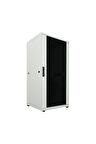 32u 800x800mm 19'' Dikili Tip Network Rack Kabinet Gri 2 Yıl Üretici Garantili