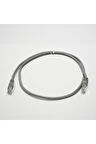 Bakır Patch Kablo UTP CAT5E 1 mt PVC DARK GRAY
