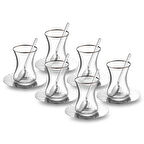 Jumbo Sedna 18 Parça Çelik Çay Seti