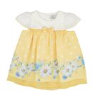 KIZ BEBEK ÇİÇEK BASKILI ŞİFON ELBİSE
