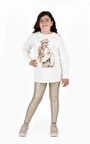 KIZ ÇOCUK BASKILI SWEATSHIRT 