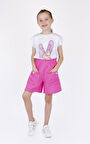 KIZ ÇOCUK DÜĞMELİ ŞORT 