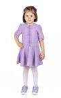 Kız Çocuk Kısa Kollu Tüvit Elbise 