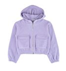KIZ ÇOCUK KAPÜŞONLU FERMUARLI SWEATSHIRT BK23KK14349 