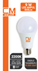 CMSOLAR 9W E27 DUY 3200K SARI IŞIK LED EV AMPULÜ