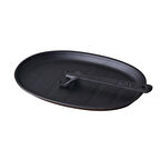 Lava Döküm Oval Fajita Tabağı Ölçü 18x28cm. (Harici tava tutucu dahil değildir.)
