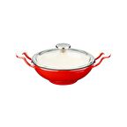 Lava Döküm Mini Wok Yekpare Kulplu Cam Kapaklı Edition Serisi Çap(Ø)16cm.