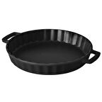 Lava Döküm Yuvarlak Tepsi. Çap 30cm. - Siyah