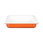 Lava Döküm GN 2/3 Gastronorm Küvet, İç Renk Krem, Ölçü 35x32cm - Turuncu