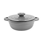 Lava Döküm Yuvarlak Tencere Döküm Demir Kapak Experience Majolik Serisi Çap(Ø)28cm