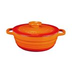 Lava Döküm Yuvarlak Tencere Döküm Demir Kapak Experience Serisi Çap(Ø)28cm