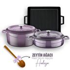 Lava Döküm 6X Trendy Serisi Döküm Demir Tencere Tava Çeyiz Seti