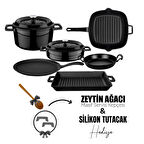 Lava Döküm 6x Trendy Serisi 8 Parça Tencere & Tava Seti