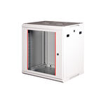 LANDE - 12U 19" Duvar Tipi Rack Kabinet – Genişlik: 600 mm | Derinlik: 450 mm – Açık Gri