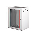 LANDE - 15U 19" Duvar Tipi Rack Kabinet – Genişlik: 600 mm | Derinlik: 450 mm – Açık Gri