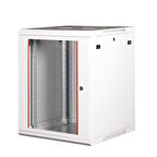 LANDE - 15U 19" Duvar Tipi Rack Kabinet – Genişlik: 600 mm | Derinlik: 600 mm – Açık Gri