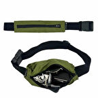 Rebuwo Çok Fonksiyonlu Sporcu Bel Çantası Koyu Yeşil