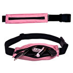 Rebuwo Çok Fonksiyonlu Sporcu Bel Çantası Pembe