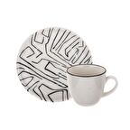 Tulu Luna 4 Parça Kahve Takımı DB137