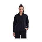 W Soft Touch Full Zip Jacket Kadın Siyah Fermuarlı Eşofman Üstü S232183-001