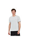 Skechers S241166 Organic Collm Sleeve Gri Erkek T-Shirt