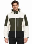 Skechers All Weather Urban Long Zip S2620044-0255 M Colorblock Fall Jacket Erkek Mont