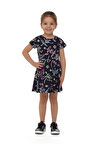 Hey Dude Kız Çocuk Desenli Kısa Kollu Elbise
