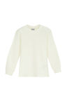 Ekru Basic Kız Çocuk Çıtçıtlı Sıfır Yaka Kışlık Uzun Kol Tişört