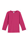 Fuşya Basic  Çıtçıtlı Uzun Kollu Bebek Tişört