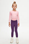 Mor Basic Kız Çocuk Yazlık Tayt