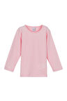 Uçuk pembe Basic  Çıtçıtlı Uzun Kollu Bebek Tişört