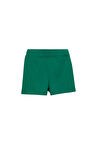 Yeşil Basic Kız Çocuk Dans Şort