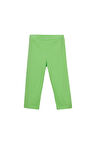 Fıstık Yeşil Basic Kız Çocuk Diz Altı Tayt Kapri