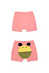 Somon Arı Baskılı Kız Çocuk Şort
