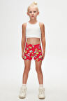 So Cool Kız Çocuk Desenli Cepli Şort