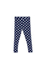 Açık Lacivert Polka-Dot Desenli Kız Çocuk Yazlık Tayt