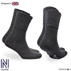 Cambridge %91 Bambu Ekstra Genişleyen Diyabetik Şeker Hasta Çorabı 2'li Paket