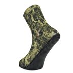 Free-Sub 3mm Opencell Expert Green Kamuflaj Tabanlı Dalış Çorabı