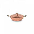 Turna Bakır Emirgan 16 cm Yanmaz/Yapışmaz Bakır Derin Tava
