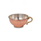 Turna Bakır Pınarbaşı Ayran Tası Makine Dövme 500 Ml Kırmızı Turna0502-1