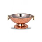 Turna Bakır Punch Sunum Kase 32 Cm El Dövme Kırmızı Turna2562-1