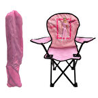 Barbie Katlanabilir Çocuk Kamp Sandalyesi - Açık Pembe